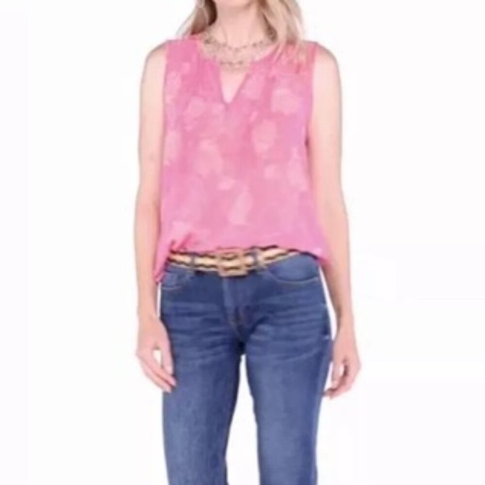 Beautiful CAbi pink Corsage Top ~ M~ Spring 24 # 6526 ~ NWOT